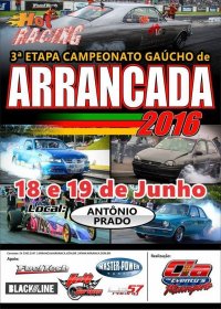 3ª Etapa Campeonato Gaúcho de Arrancada 201m - 2016